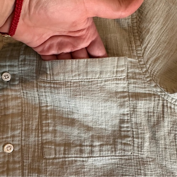 Madewell Green Casual Button Down Shirt - Picture 6 of 12